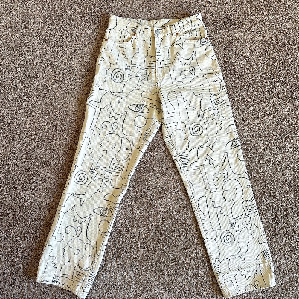 Monki Pants Women size 28 High Rise